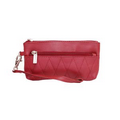 Eliane Wristlet Tuscany Leather Bag - Cranberry Red